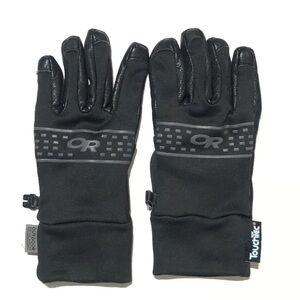 Outdoor Research TouchTec Sensor Gloves Black Leather Palms